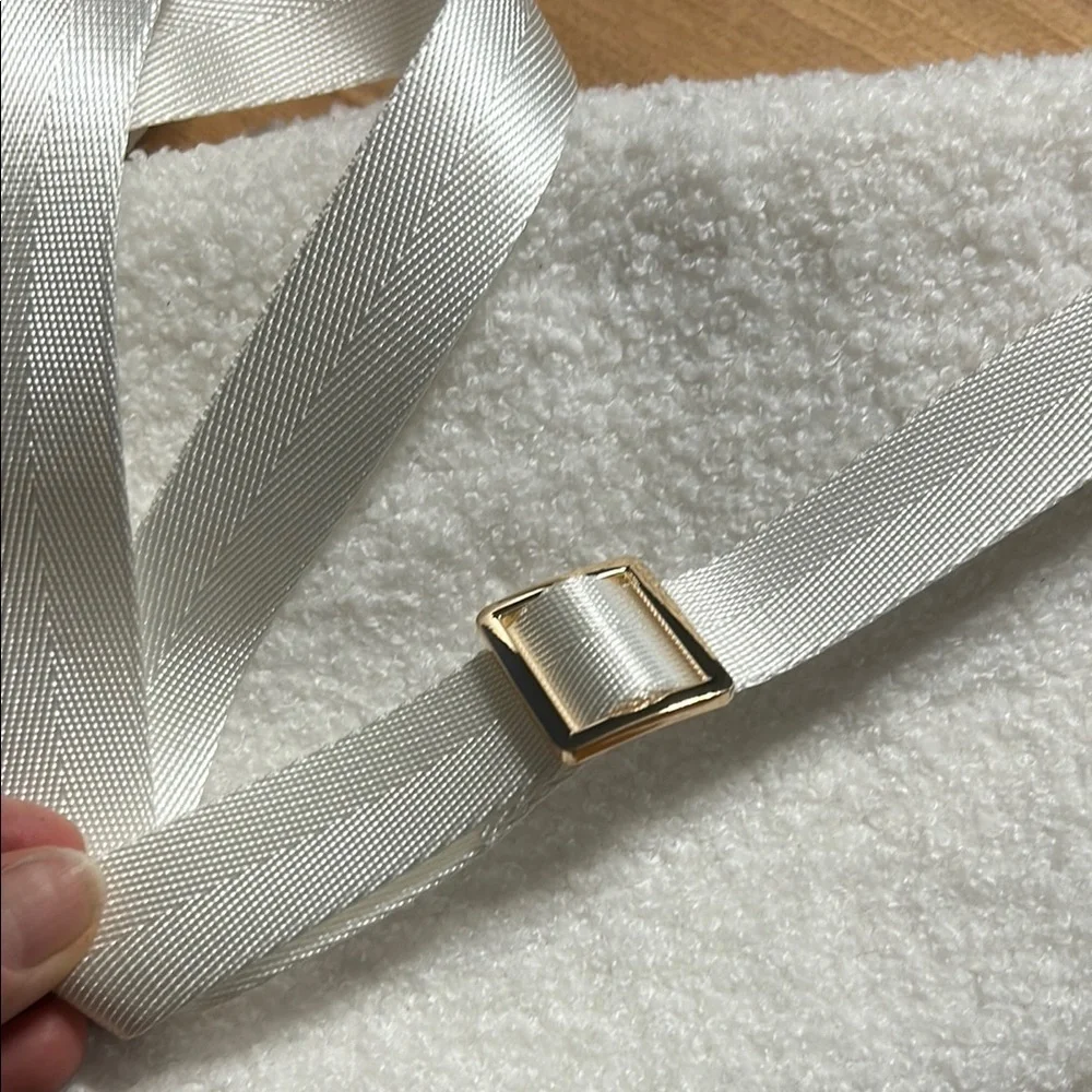 White Bride Fanny pack with Gold Details
